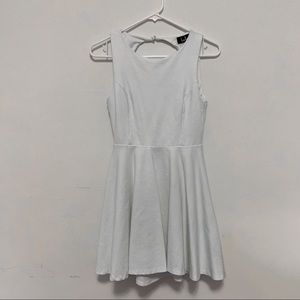 Lulus White Fit & Flare Dress